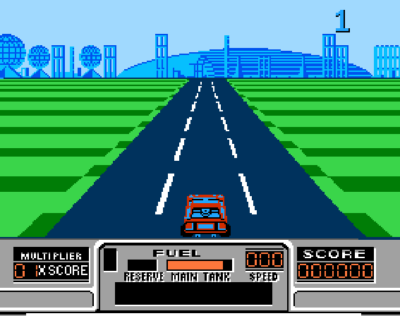 Road Blasters - NES game screenshot (1990) by Mindscape